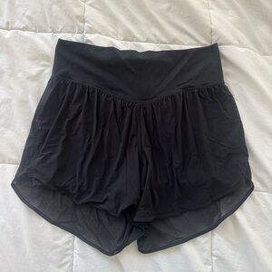 lulu black high waist shorts